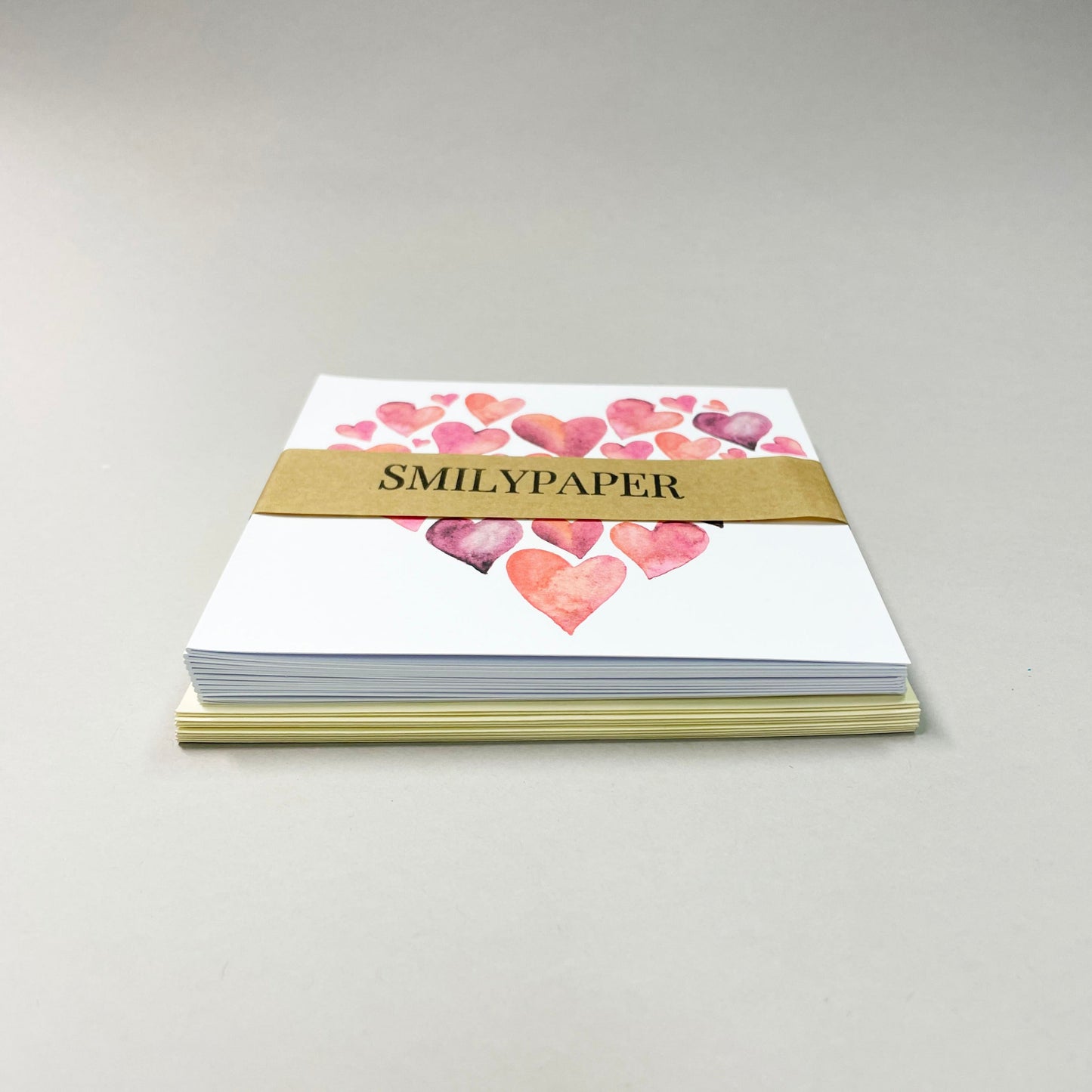 Large card - 10 pcs including envelope 12.5 x 12.5 cm