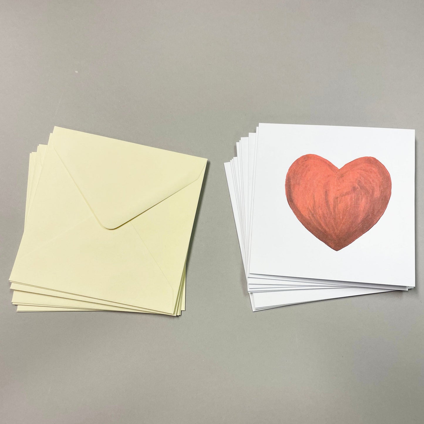 Large card - 10 pcs including envelope 12.5 x 12.5 cm