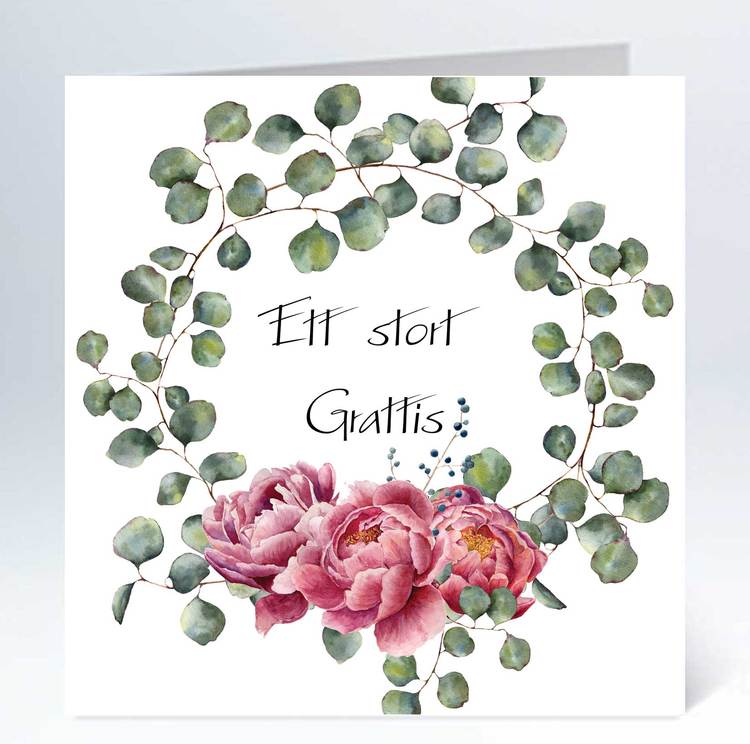 Large card - 10 pcs including envelope 12.5 x 12.5 cm