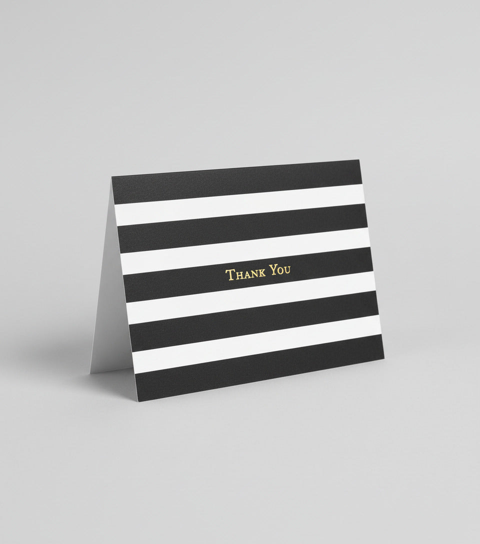 Färdiga begravnings tackkort guldfoil thank you 12st kort inklusive kuvert.