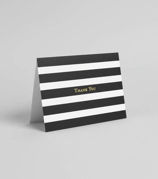 Färdiga begravnings tackkort guldfoil thank you 12st kort inklusive kuvert.