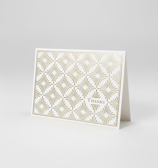 Färdiga begravnings tackkort guldfoil thank you 12st kort inklusive kuvert.