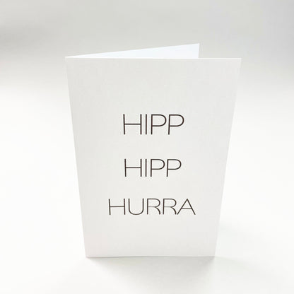 HippHippHurra kort - 10st inklusive kuvert