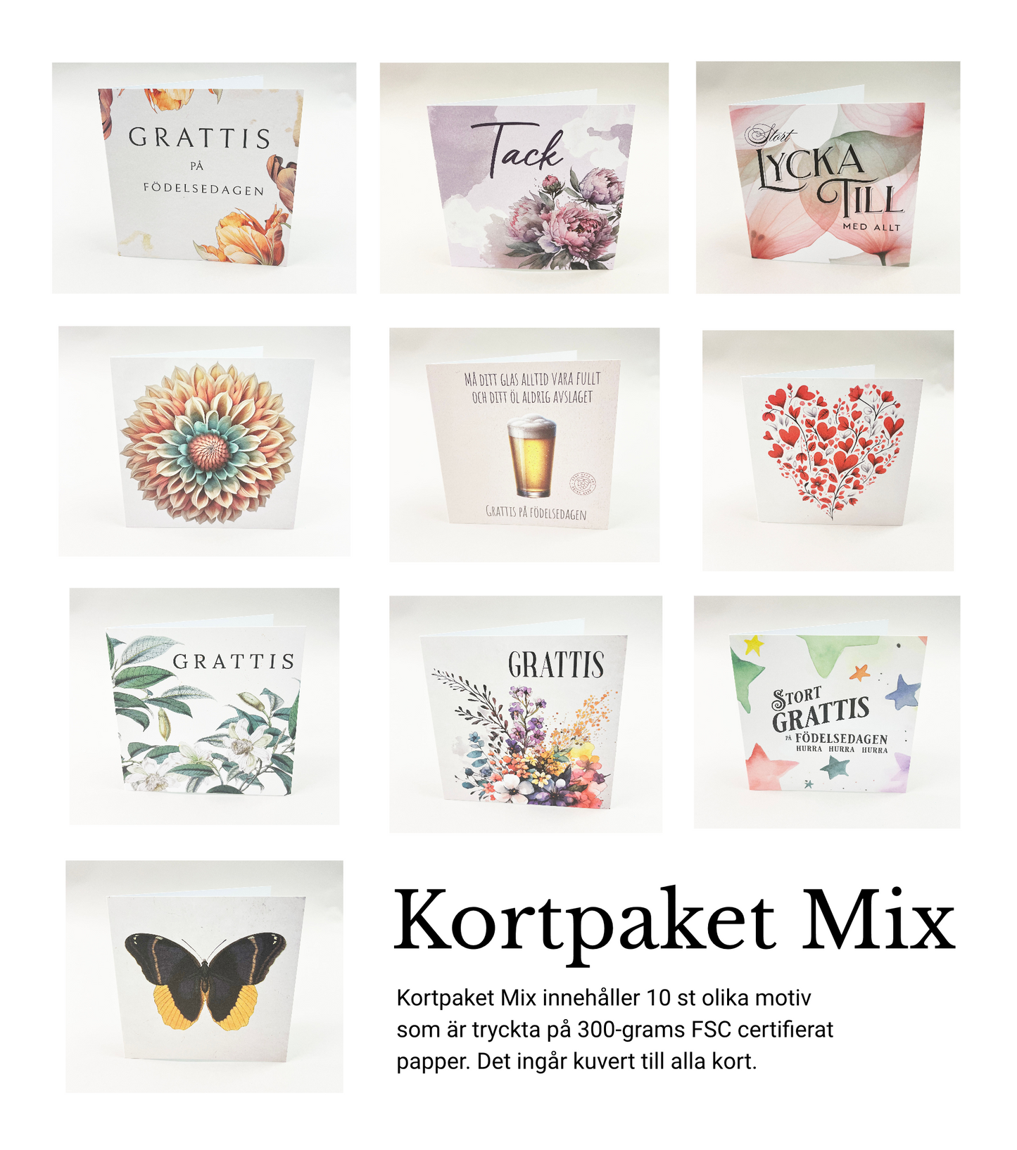 Kortpaket Mix