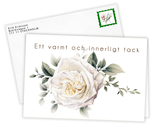Färdigt tackkort att skicka efter begravning för att visa uppskattning

