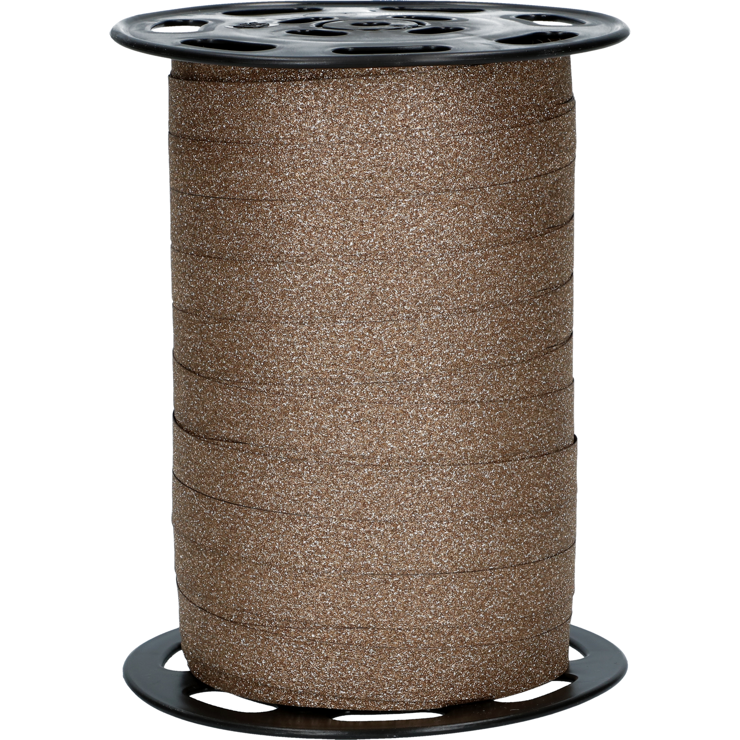 GIFT RIBBON GLITTER BROWN