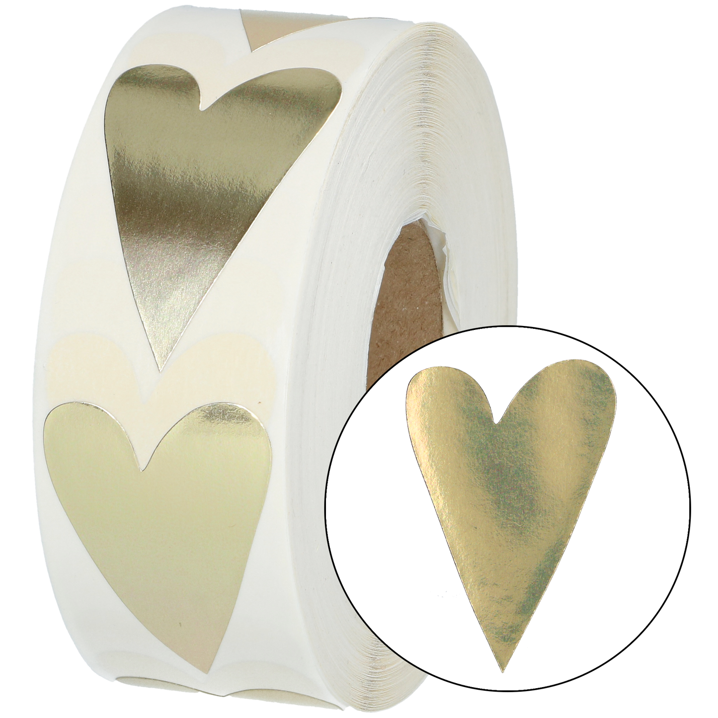 LABEL HEART GOLD BLANK