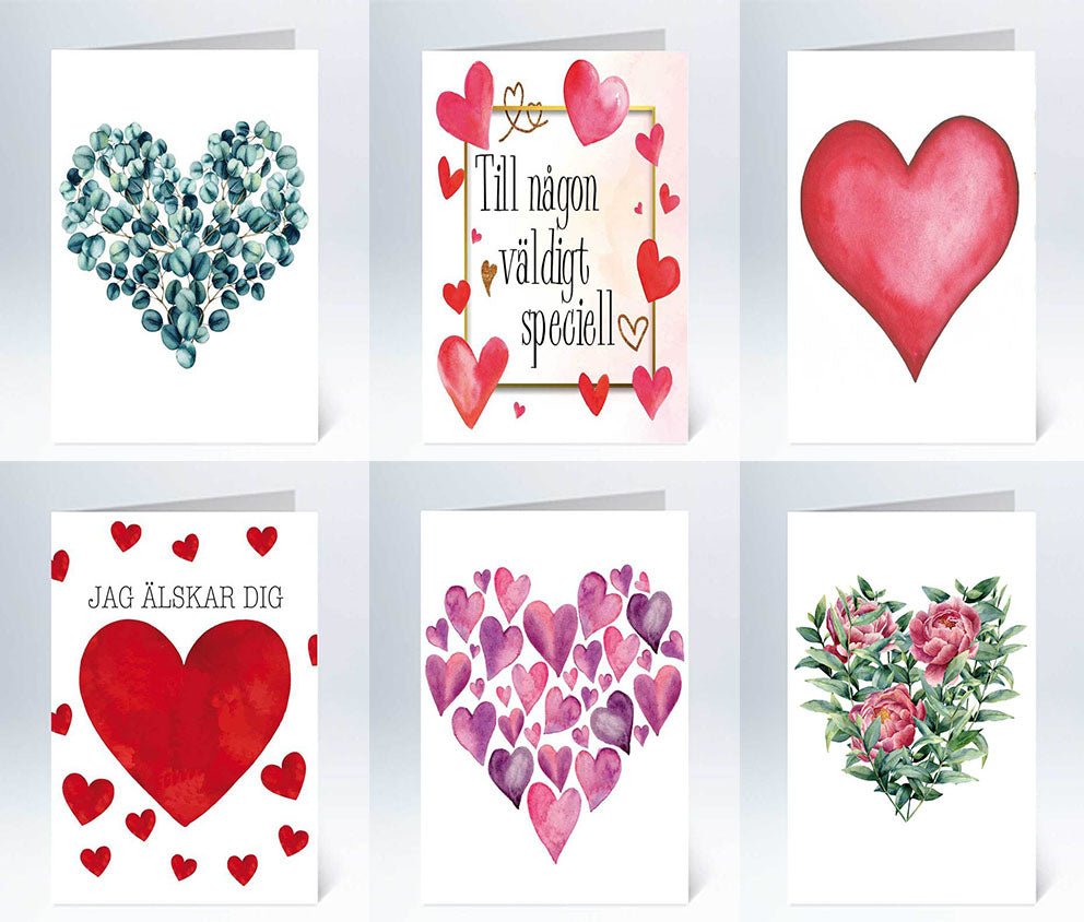 Valentine's Day small cards 120 pcs 