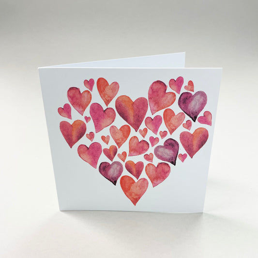 Large card - 10 pcs including envelope 12.5 x 12.5 cm