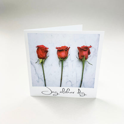 Large card - 10 pcs including envelope 12.5 x 12.5 cm