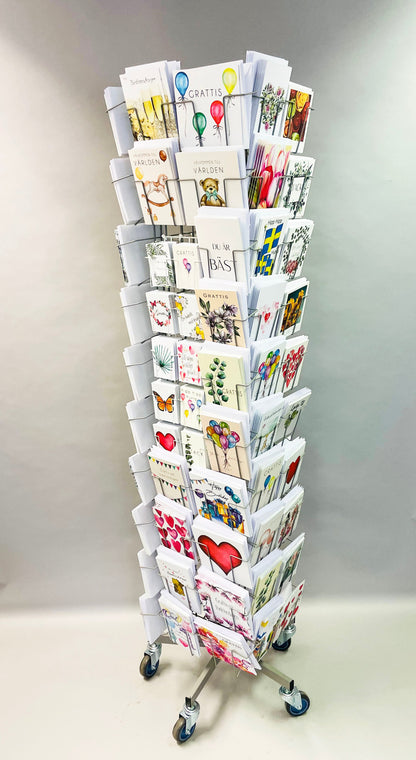 Floor stand 72 motifs with 360 large cards including envelopes &amp; 20 motifs with 400 small cards