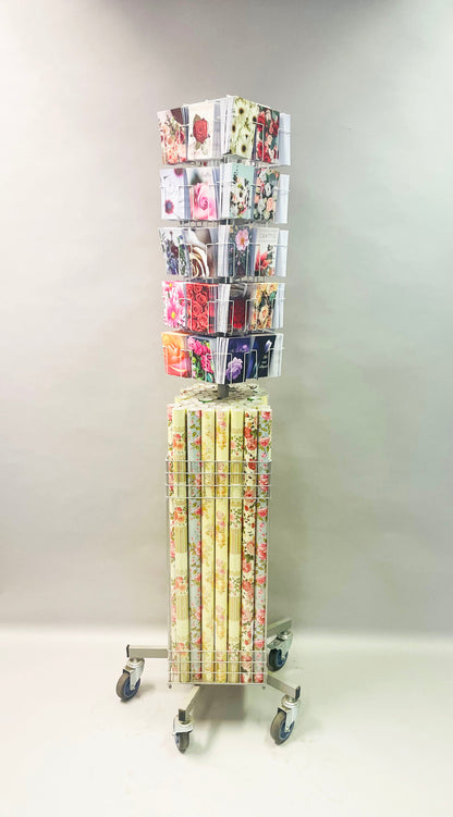 Floor stand 40 motifs with 400 small cards &amp; gift paper