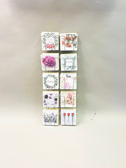 Wall rack 10 motifs with 50 large cards including envelopes.