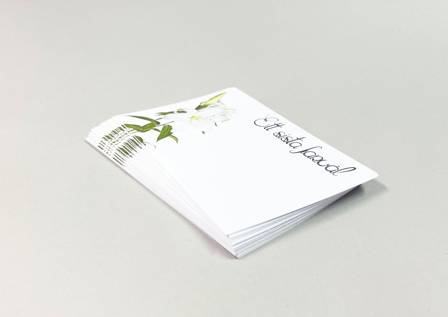 Funeral card - 9 x 14cm 