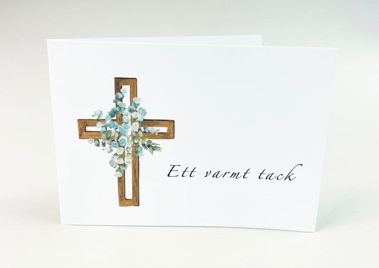 Ready-made funeral thank-you cards