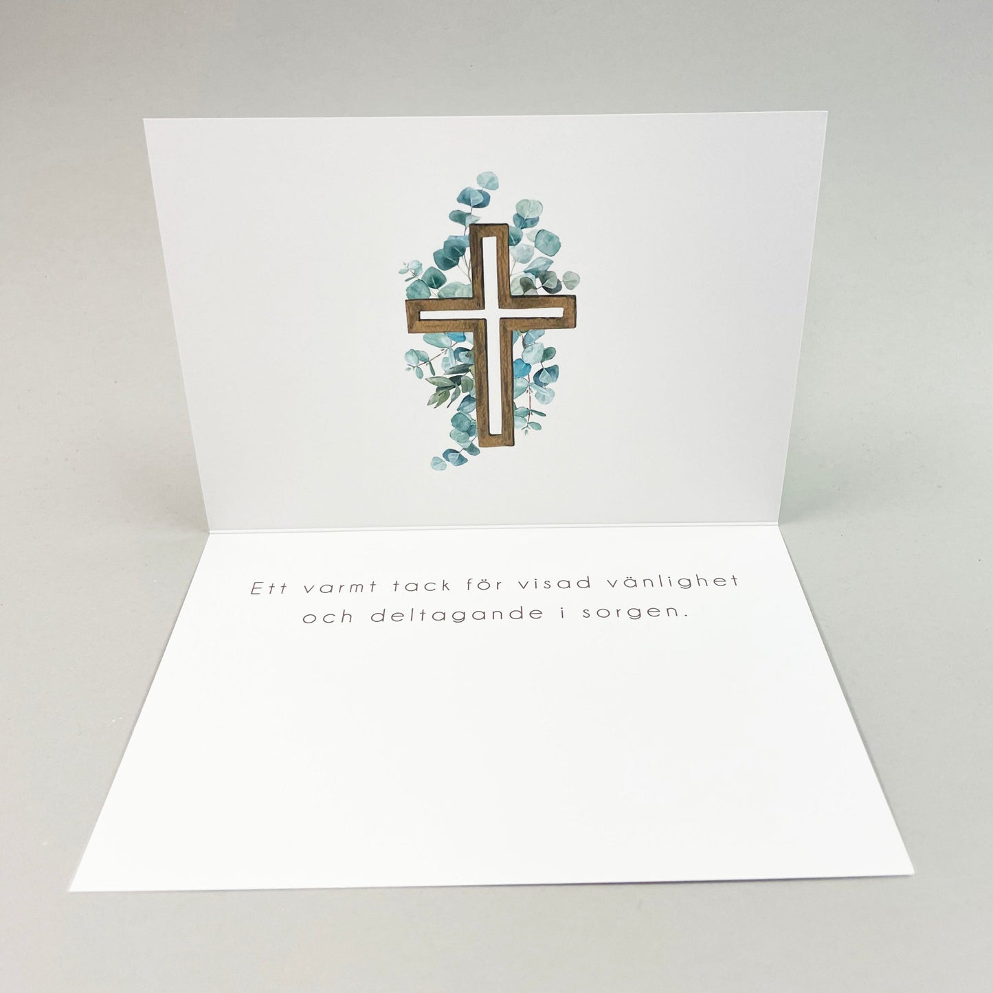 Ready-made funeral thank-you cards