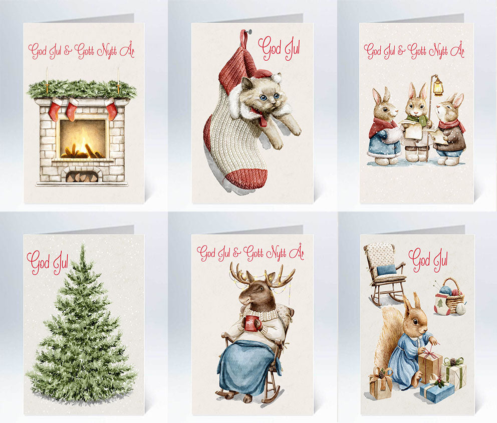 Christmas package small cards 120 pcs 